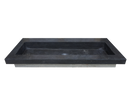 Wiesbaden Raw wastafel enkel zonder kraangat 120x46x5 cm hardsteen gezoet