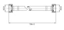 Gas hose sets Gastec 70 cm