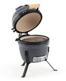 Landmann Mini Kamado 13 inch Gray - Compact Ceramic Charcoal BBQ - Ø27 cm