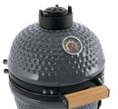 Landmann Mini Kamado 13 inch Gray - Compact Ceramic Charcoal BBQ - Ø27 cm