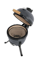 Landmann Mini Kamado 13 inch Gray - Compact Ceramic Charcoal BBQ - Ø27 cm