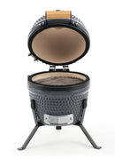 Landmann Mini Kamado 13 inch Gray - Compact Ceramic Charcoal BBQ - Ø27 cm