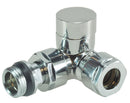 luxe regelvent. 1/2''x15 (M22) knel haaks verkeerd chroom