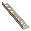 Profilé pour carrelage Droit Acier Inox Cuivre 10 mm 270 cm ESS107.195 de Genesis