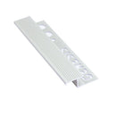 Profilé pour carrelage Bordure de marche Aluminium Argent Mat 12 mm 270 cm NLT128.81 de Genesis