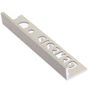 Profilé pour carrelage Droit Bathstone Aluminium 12 mm 270 cm ESA127.414 de Genesis
