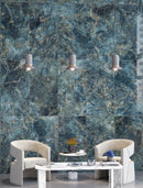 Carrelage de sol Atlantic Stone Bleu foncé 60x120 cm brillant