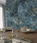 Carrelage de sol Atlantic Stone Bleu foncé 60x120 cm brillant