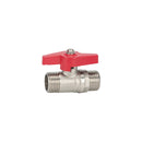 Kogelstopkraan met vlindergreep draad 1/2"M