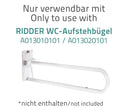 Ridder Leo toiletrolhouder voor toiletbeugel wit