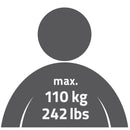 Ridder Ken badgreep met softgrip 60 cm chroom/zwart