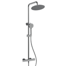 Ensemble de douche à effet pluie Rondo de Futurbath thermost. chromé 250mm