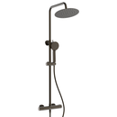 Ensemble de douche à effet pluie Rondo de Futurbath thermost. bronze 250mm