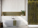 Wall Tile Arrow Olive 20x20 cm – Ceramic Gloss Relief KitKat – Olive Green 3D