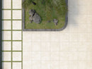 Terrace Tile Travertine Beige 60x60x2 cm Square – Ceramic Porcelain Matt Rectified R10 – Natural Stone Look