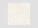 Terrace Tile Travertine Beige 60x60x2 cm Square – Ceramic Porcelain Matt Rectified R10 – Natural Stone Look