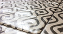 Wall tile Modena Black | White 22.5x22.5 cm