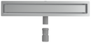 Caniveau de douche en acier inoxydable Pro Tile 70 cm Siphon rotatif à 360° avec grille en carrelage et plaque par L'Aqua®