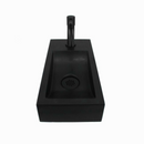 Oskar Bluestone Fountain Basin Tap Right Matte Black Tap