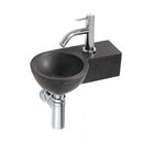 Ensemble lave-mains Tomas Pierre Naturelle Robinet Droite Argent Robinet