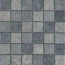 Mosaïque Grey | black 30 x 30 cm (tesselle 48 x 48mm)