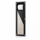 AquaVik Toilet Roll and Brush Holder Røk Built-in Tilable Nattmörk Matt Black