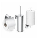 AquaVik Åsmund Toilet Accessory Set Chrome 3-piece – Wall Mounted