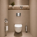 AquaVik Åsmund Toilet Accessory Set Chrome 3-piece – Wall Mounted