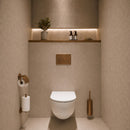 AquaVik Åsmund Toilet Accessories Set Nordic Brushed Bronze Copper 3-piece – Wall Mount