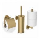 AquaVik Åsmund Toilet Accessory Set Stockholm Gold 3-piece – Wall Mount