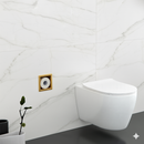 Carrelage de sol Royal Marm Stone White 60x120 cm poli rectifié