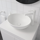 Lavabo AquaVik Sjön Ovale Céramique Blanc Mat 40x33x14,5 cm