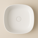 Lavabo AquaVik Sölva Céramique Rond 44x44x13,5 cm Blanc Brillant