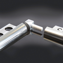 EIQ100.81 Aluminium Internal Corner Piece - Matt Silver - 10mm - Set of 4