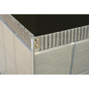 ESA100.90 Aluminum Tile Trim Straight - Brushed Natural - 10mm - 2.5m