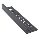 ESP080.16 Profilé de carrelage en PVC droit - Noir - 8 mm - 2,5 m
