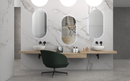 Mitigeur lavabo à encastrer commande monocommande noir mat Rondo de FuturBath avec corps encastré