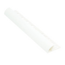 ETR648.01 Profil de carrelage en PVC rond – Blanc – 6,4 mm – 2,5 m