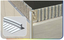ESA127.411 Aluminium Tile Trim Straight 12mm - Granite - 2.5m