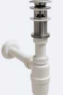 Kit de siphon esben click plug avec trou de trop-plein avec bouchon en plastique siphon par L'Aqua®