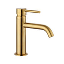 Mitigeur de lavabo Sirio, hauteur 16,5 cm, or brossé