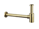 Drain Siphon Design Round 33cm Brushed Gold
