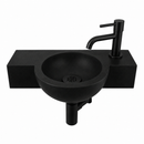 Sink Set Fynn Hard Stone Tap Right Matte Black Tap