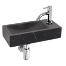 Ensemble lave-mains Oskar Basalt Robinet Droit Argent Robinet