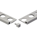Corner piece Matt Silver 8 mm (4 pieces) EMG080.81 by Genesis