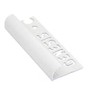 Corner piece White Aluminum 8 mm (4 pieces) EAC080.01 by Genesis