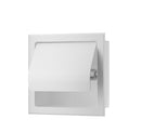 Built-in toilet roll holder Matt white stainless steel by L'Aqua®