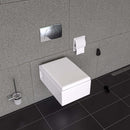 Built-in toilet roll holder Matt white stainless steel by L'Aqua®