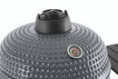 Landmann Kamado 22 pouces Large Gris - Barbecue à Charbon en Céramique avec Chariot - Pierres à Pizza MLS - Ø48 cm
