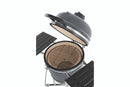 Landmann Kamado 22 pouces Large Gris - Barbecue à Charbon en Céramique avec Chariot - Pierres à Pizza MLS - Ø48 cm